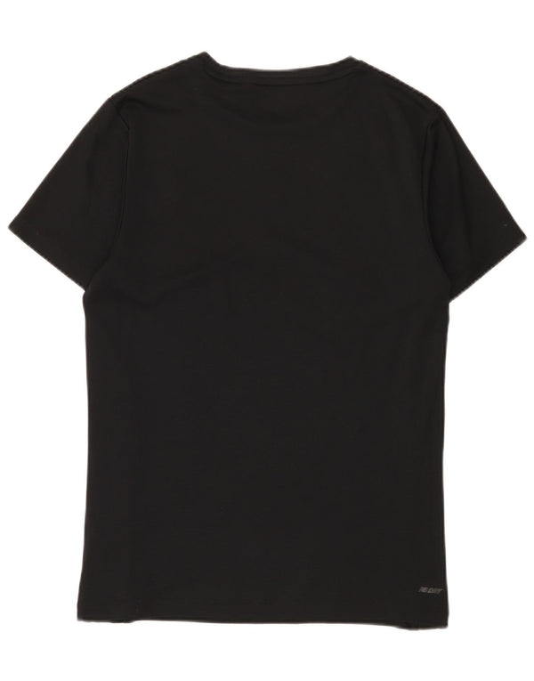 New Balance Hombre Camiseta Gráfica Top Medio Negro Poliéster