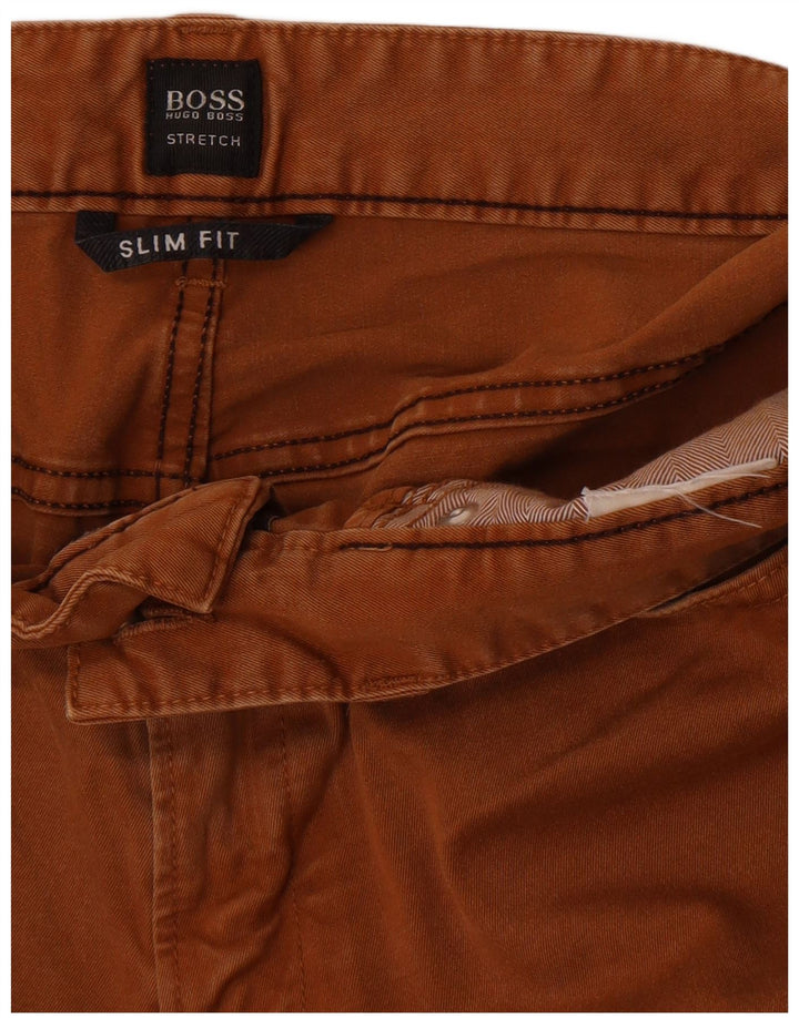 Vaqueros Hugo Boss Hombre Stretch Slim W34 L32 Marrón