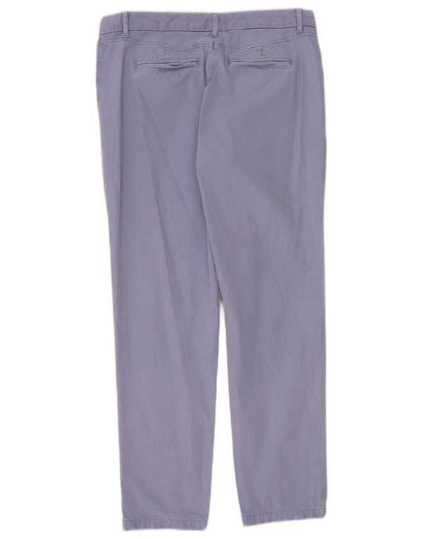 Marks & Spencer Pantalones chinos ajustados para mujer UK 12 Medium W32 L28 Algodón azul