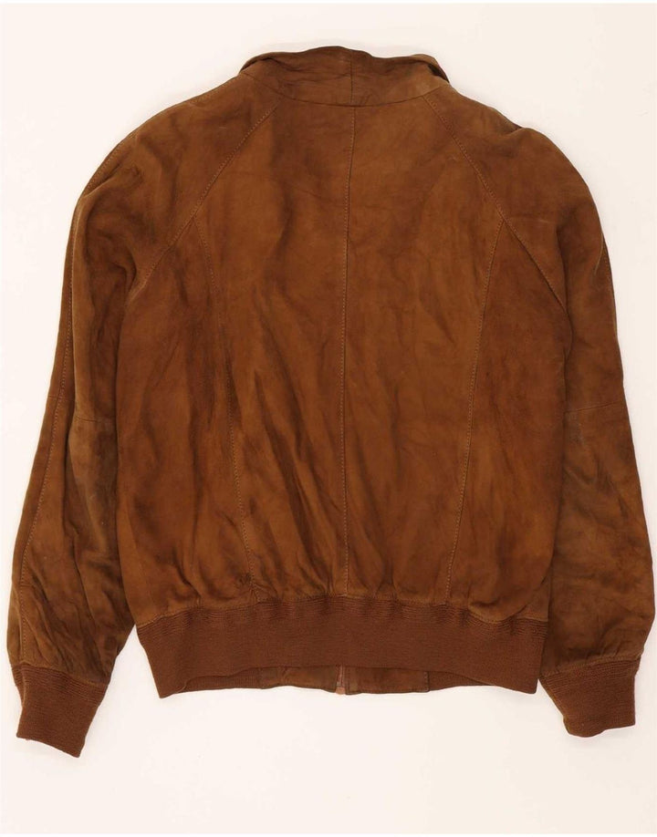 Chaqueta de ante vintage para hombre IT 48 Beige medio