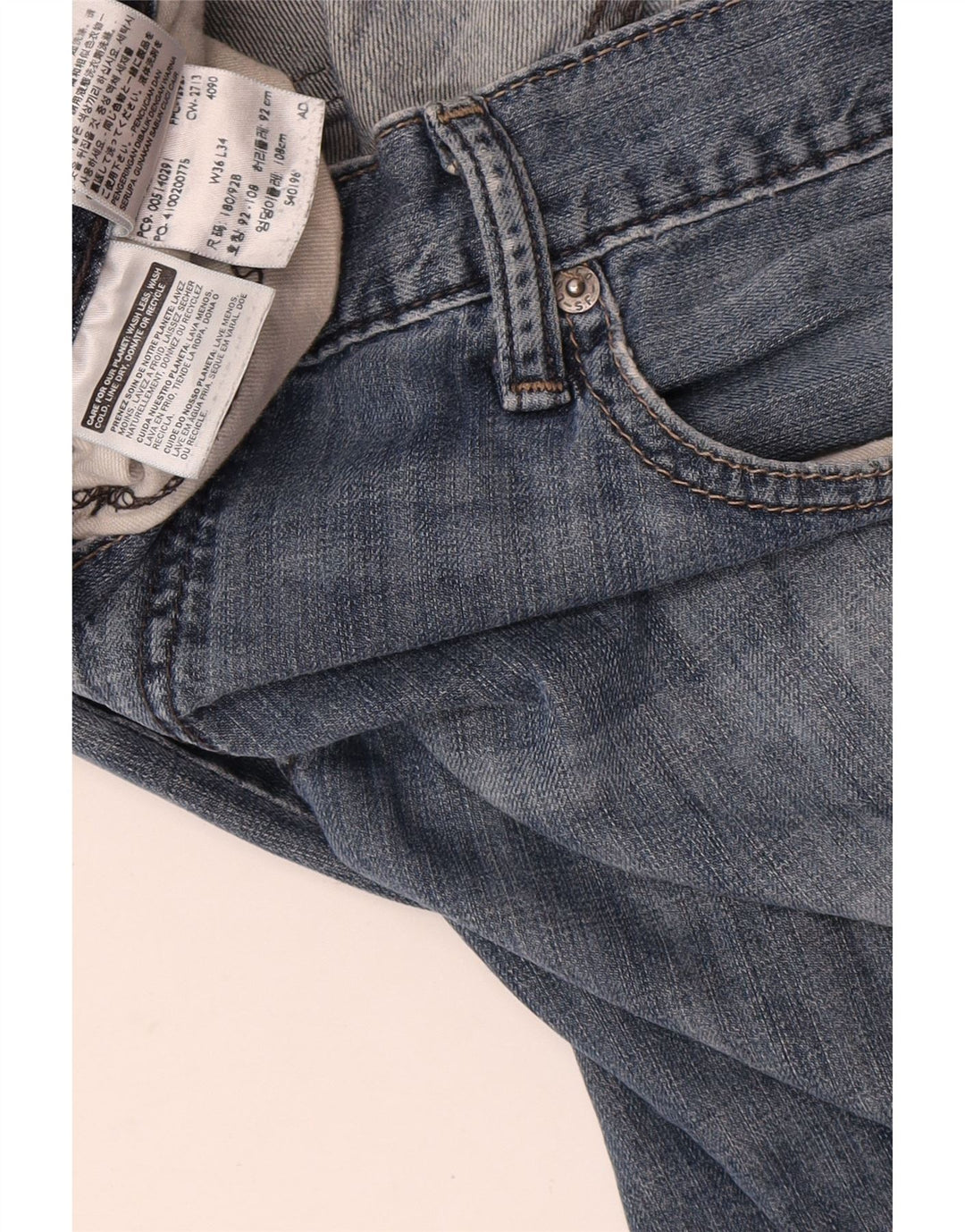 Vaqueros Levi's Mujer Rectos W36 L34 Algodón Azul
