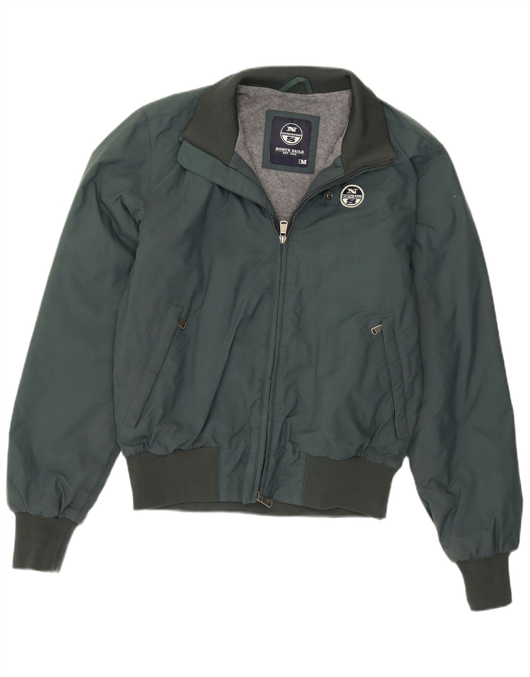 Chaqueta bomber para hombre North Sails UK 38 Nylon verde medio