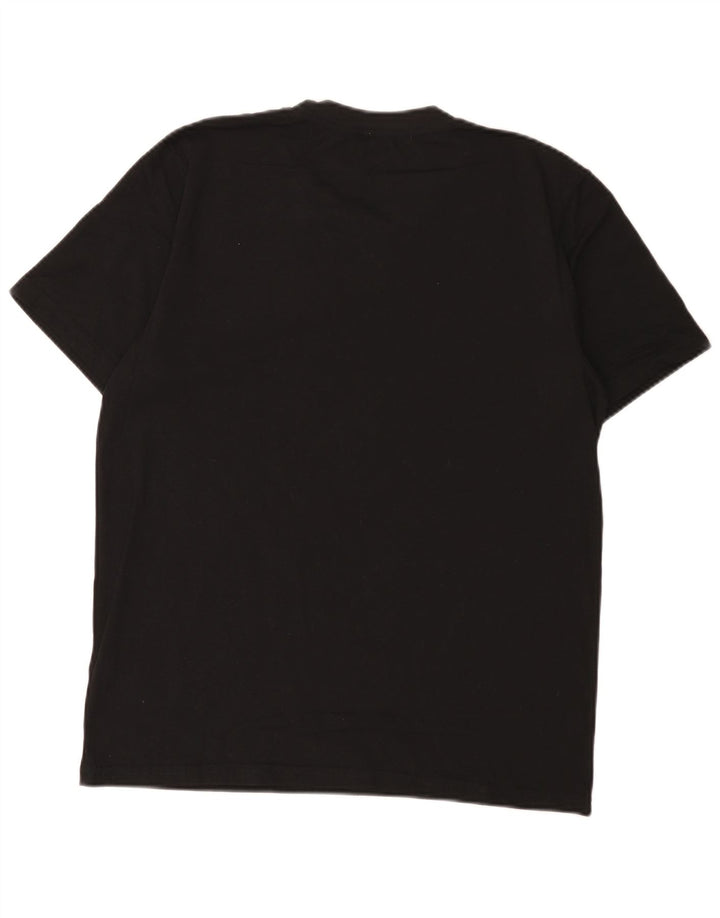 Reebok - Camiseta para hombre, talla grande, algodón negro