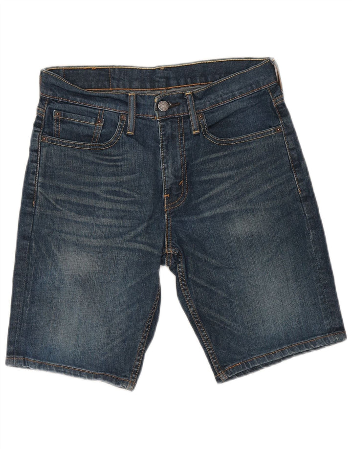 LEVI'S Mens 502 pantalones cortos de mezclilla W29 pequeño azul