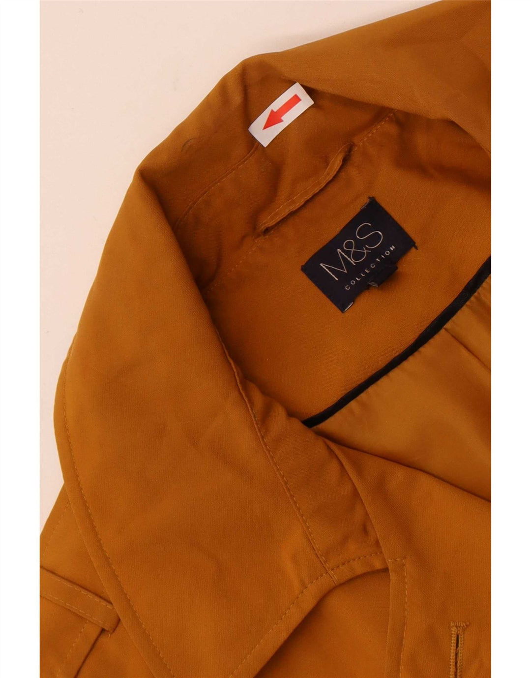 Marks & Spencer Gabardina para hombre UK 46 Poliéster naranja grande