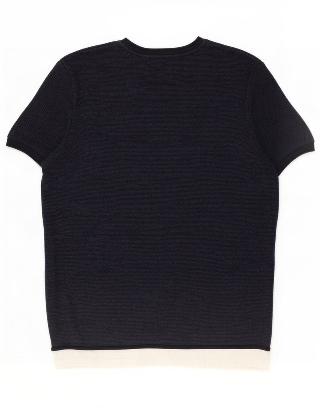 Zara Hombre Camiseta Top Grande Azul Marino Colorblock
