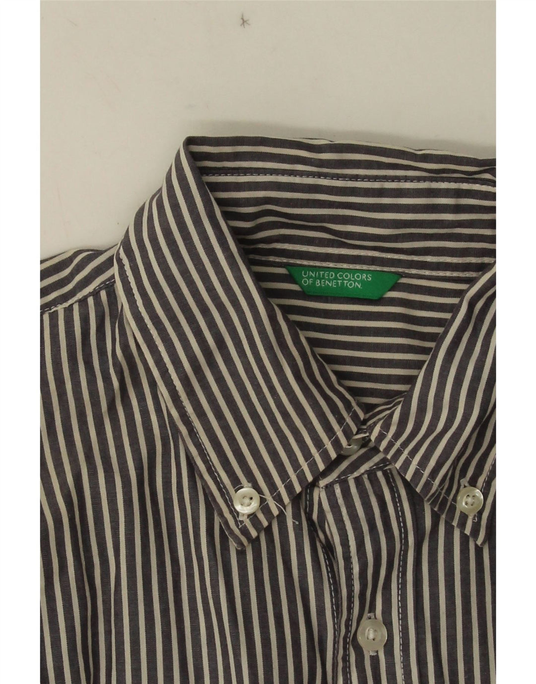 Benetton Camisa Niño 9-10 Años Azul Raya diplomática