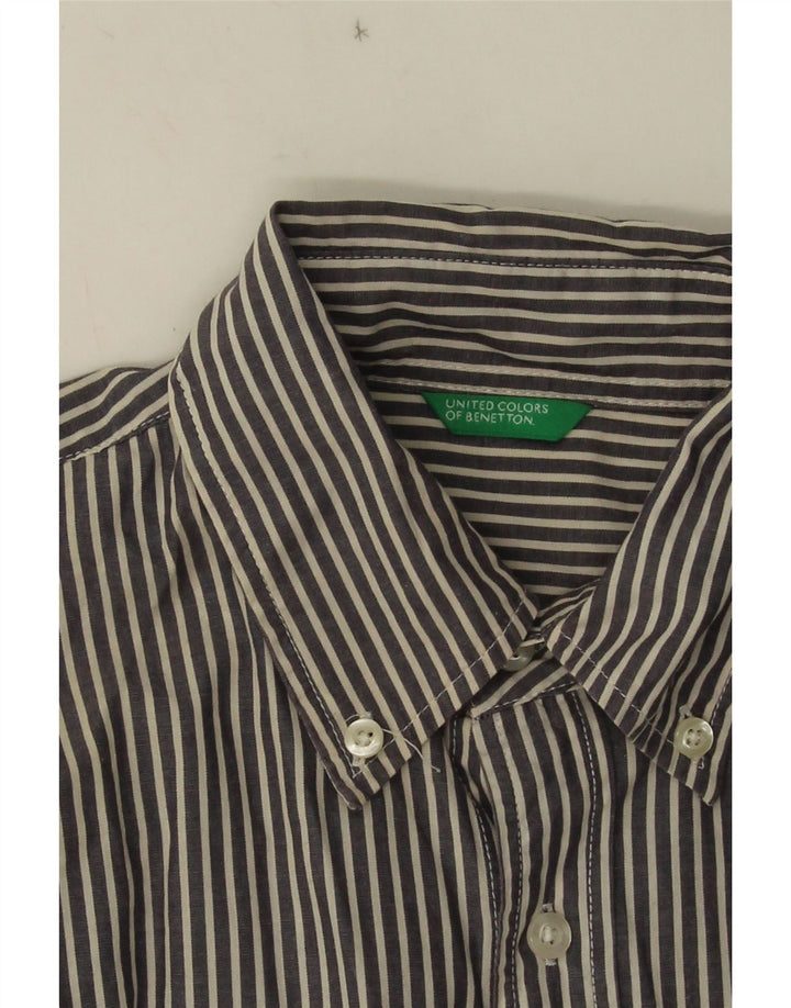 Benetton Camisa Niño 9-10 Años Azul Raya diplomática