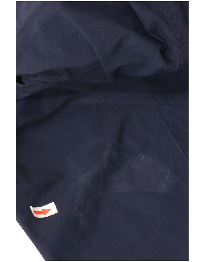 TIMBERLAND Chaqueta impermeable con capucha para hombre UK 42 XL Azul marino Nylon