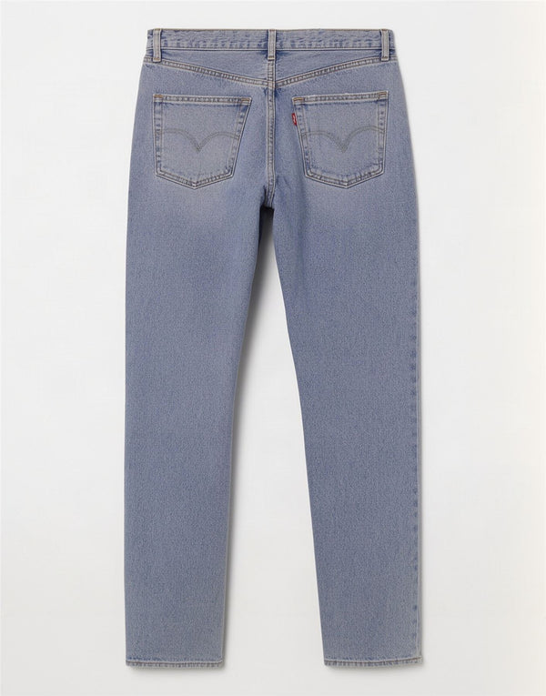 Levi's Vaqueros Rectos Desgastados Mujer W26 L30 Algodón Azul