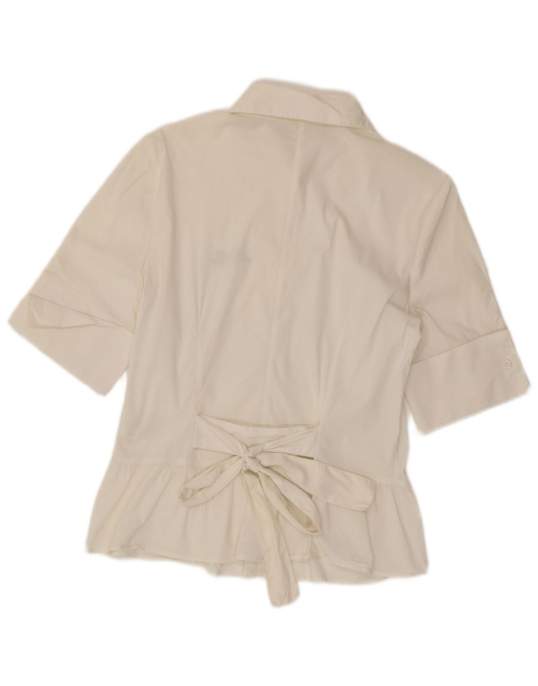 Camisa Liu Jo Mujer Manga Corta IT 44 Medium Blanco Algodón