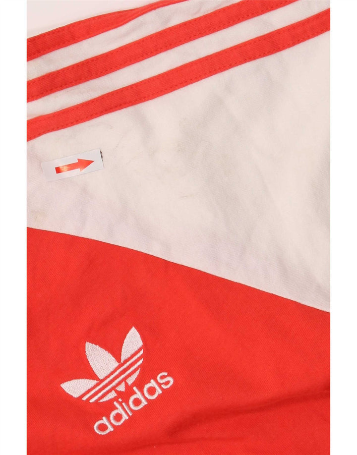 Adidas - Camiseta de manga larga para hombre, color rojo medio, algodón