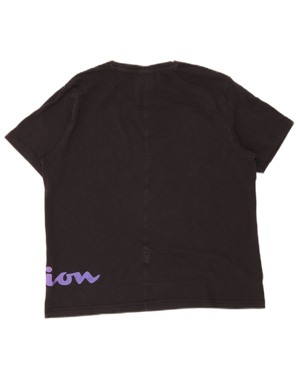 Champion Camiseta gráfica para mujer Top UK 44 Grande Negro