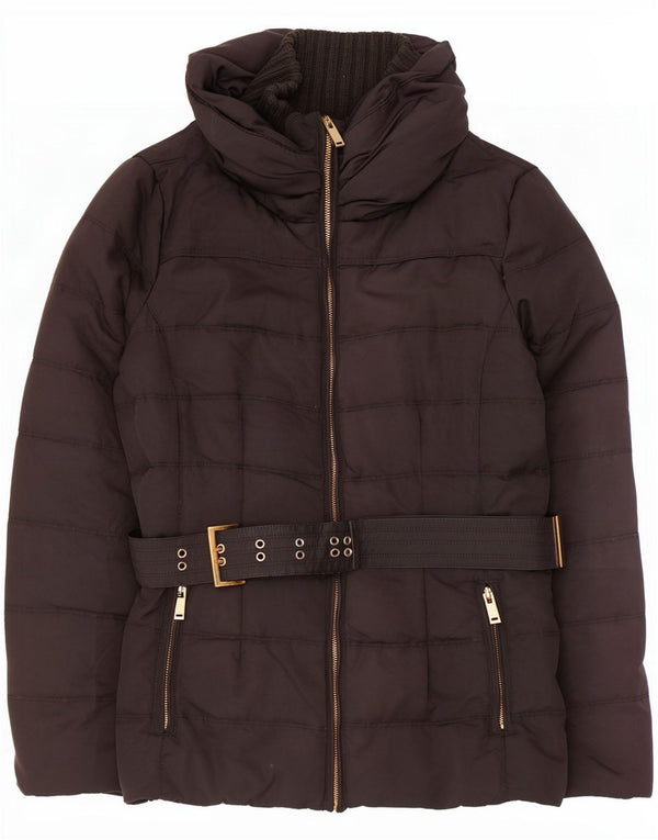 Chaqueta acolchada Zara Mujer ES 40 XL Poliéster Negro