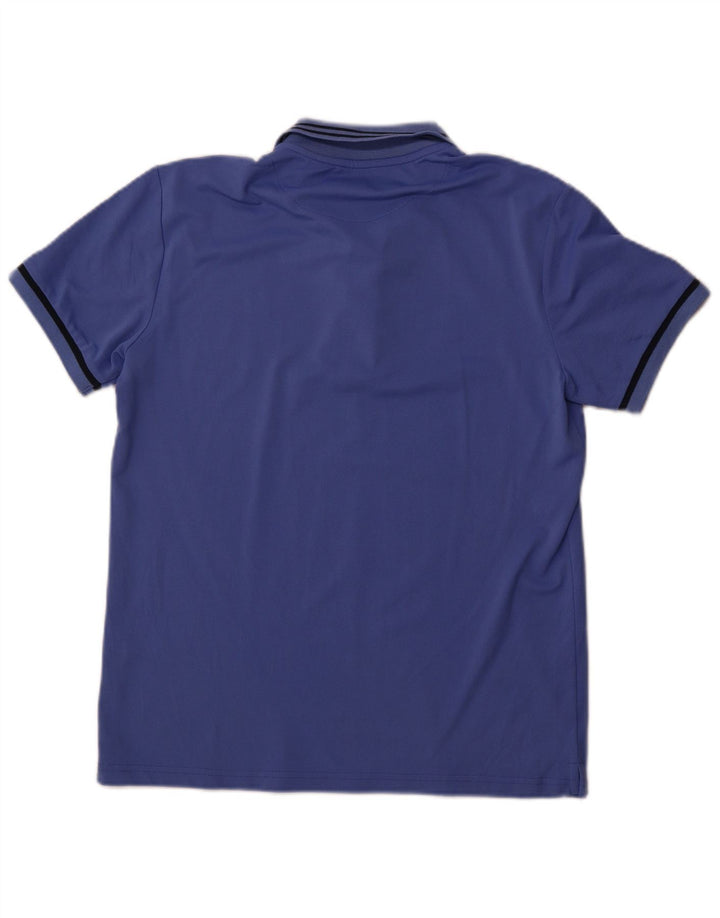 Polo Gaudí Hombre Poliamida Azul Medio