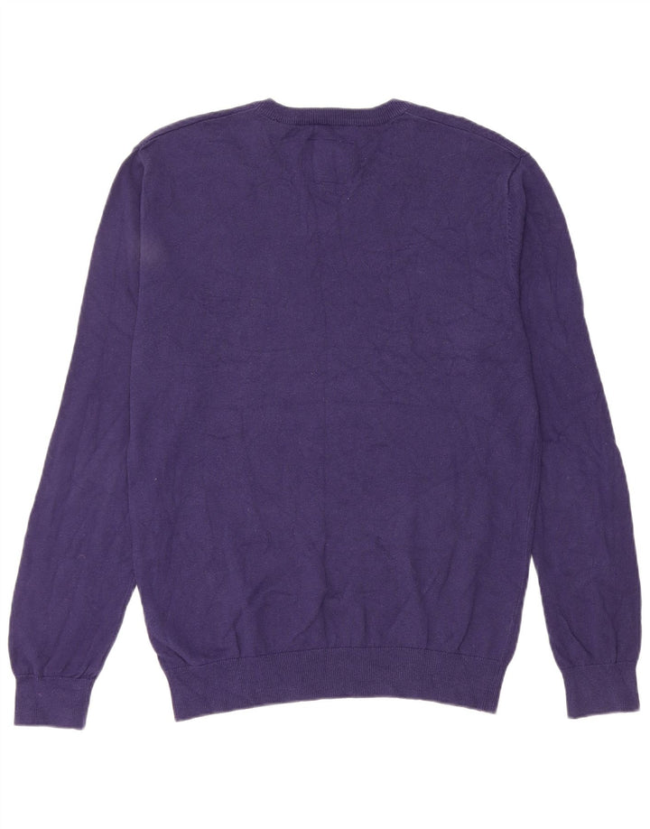 Jack Wills Jersey con Cuello en V para Hombre de algodón Morado Medio