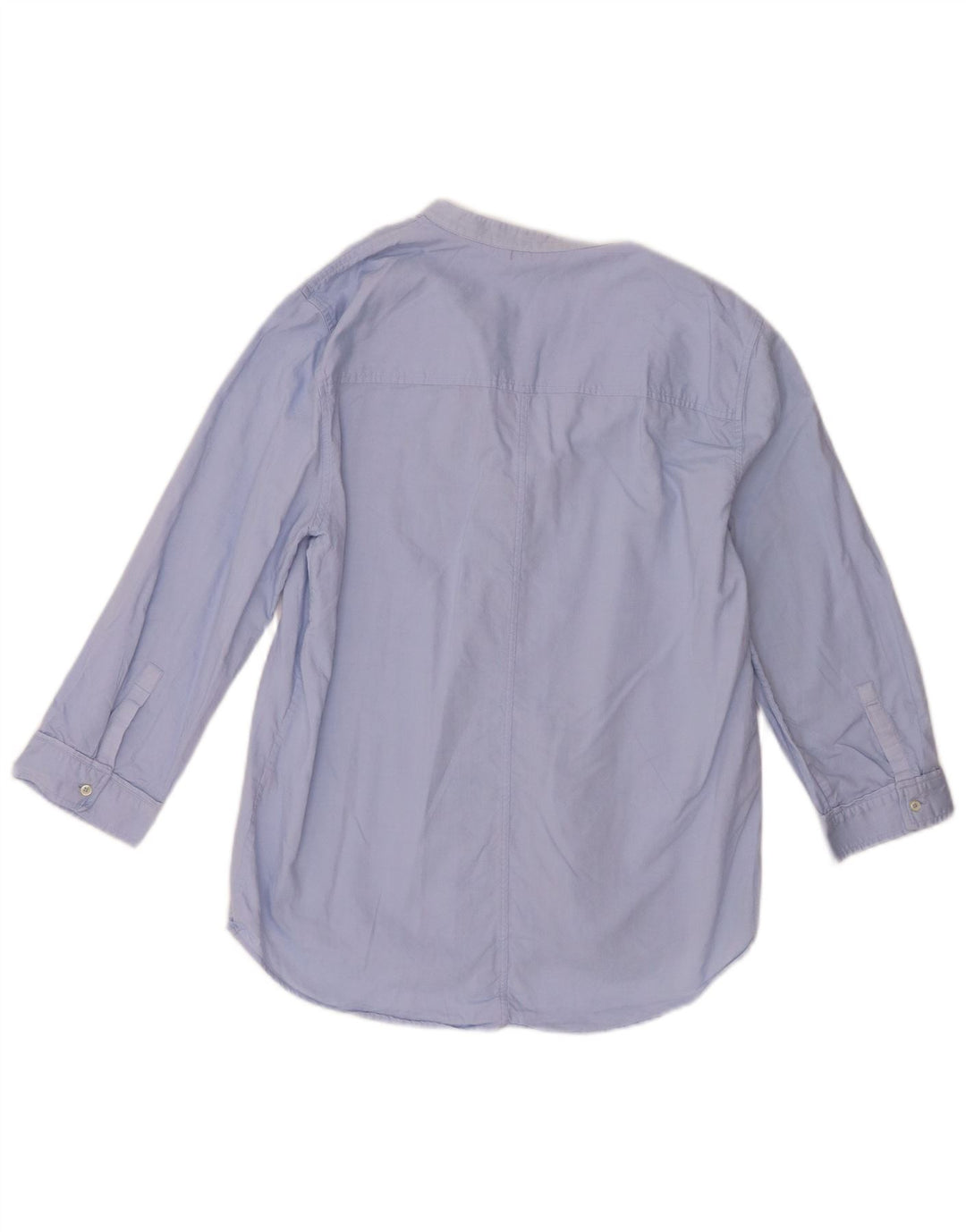 Massimo Dutti Camisa Manga 3/4 Mujer EU 40 Azul Medio