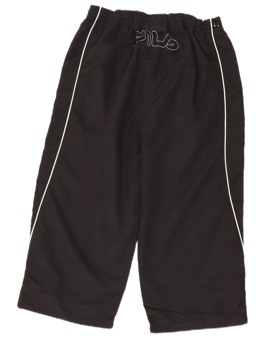 FILA Pantalones de chándal capri gráficos para hombre XL Poliéster negro
