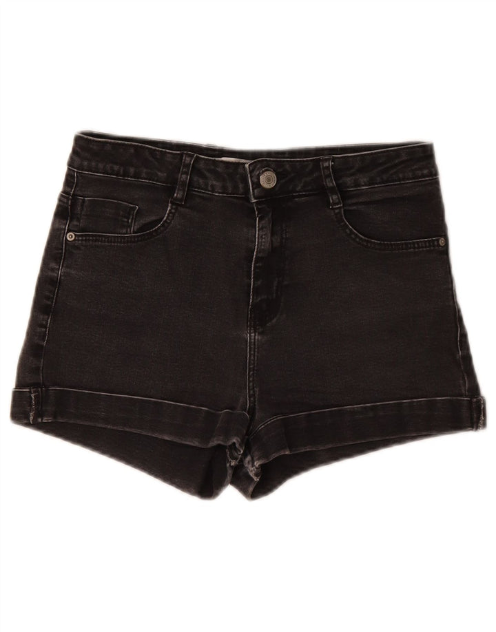 Zara Pantalones cortos vaqueros para mujer EU 36 XS W26 Negro