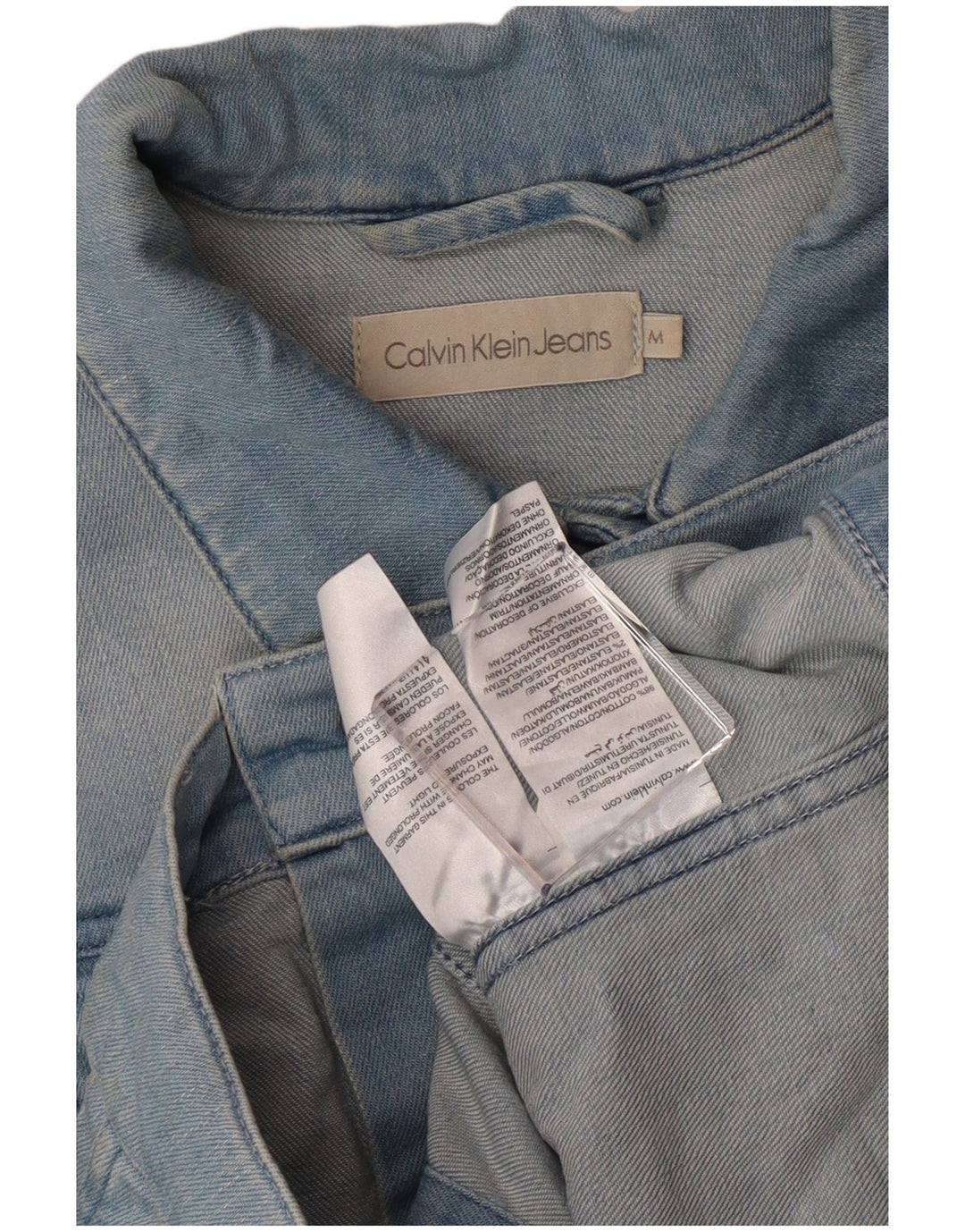 Calvin Klein Jeans Chaqueta vaquera corta para mujer Reino Unido 12 Algodón azul medio