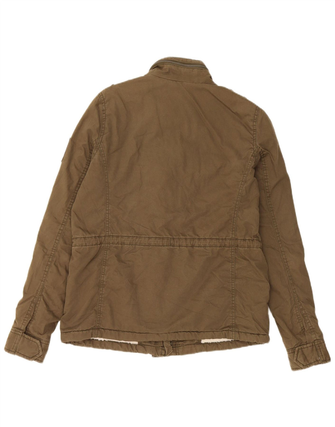 Superdry Chaqueta militar para mujer UK 46 Large Algodón caqui