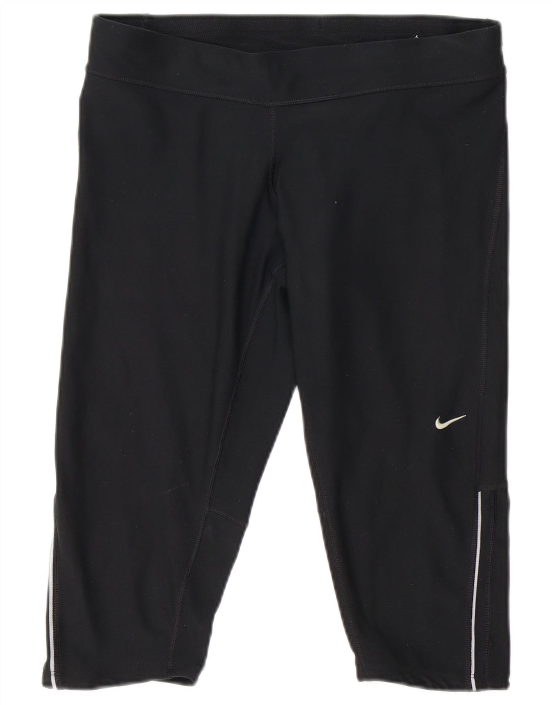 Nike - Leggings capri Dri Fit para mujer, talla 40, poliéster negro grande