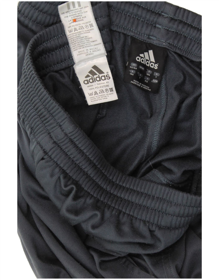 ADIDAS Pantalones de chándal para hombre UK 42/44 Large Azul marino Poliéster
