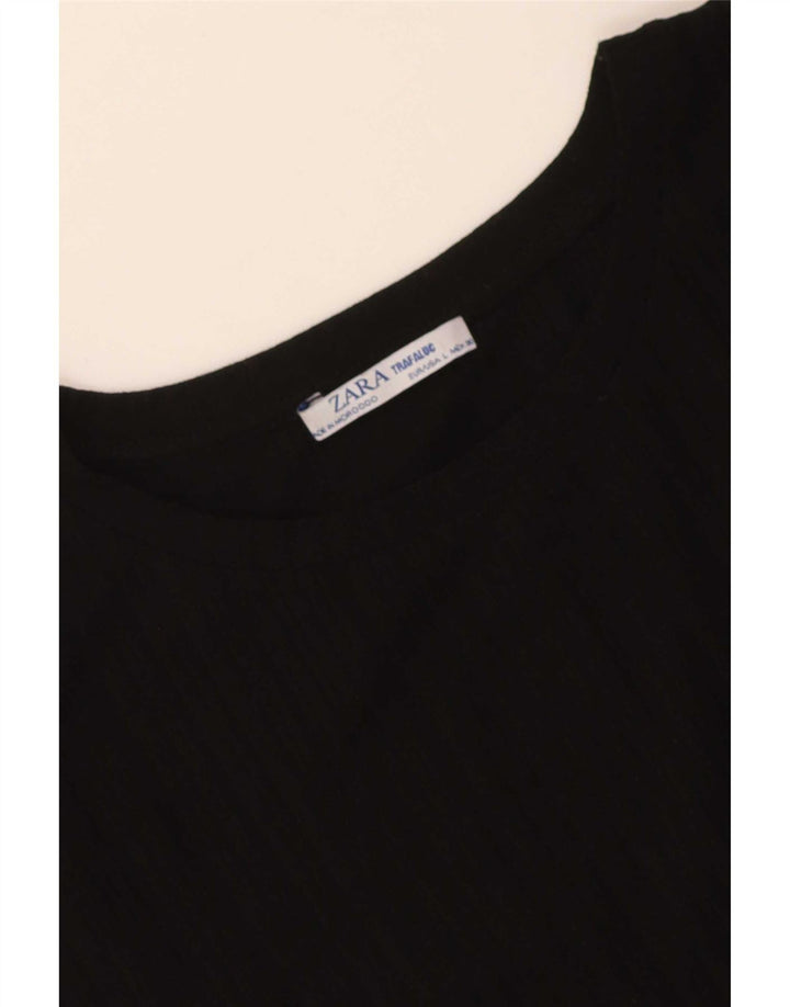 Zara Mujer Trafaluc Blusa Top Reino Unido 46 Grande Negro