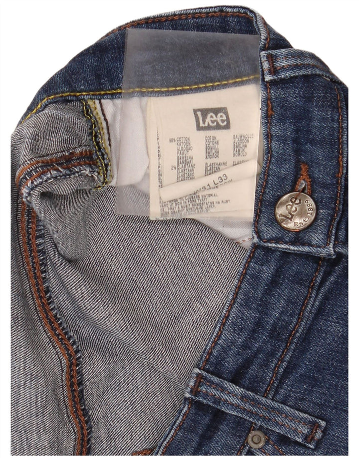 Lee Jeans Ajustados De Talle Bajo Para Mujer W31 L33 Algodón Azul