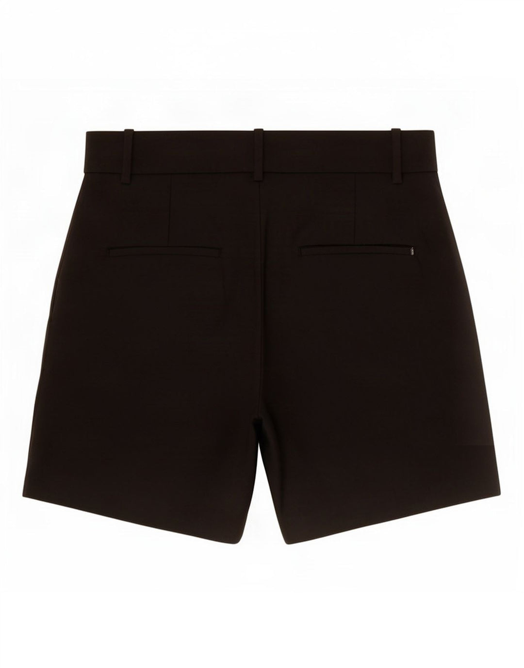 Zara Mujer Pantalones Cortos Chinos Pegged Mediano W28 Poliéster Negro