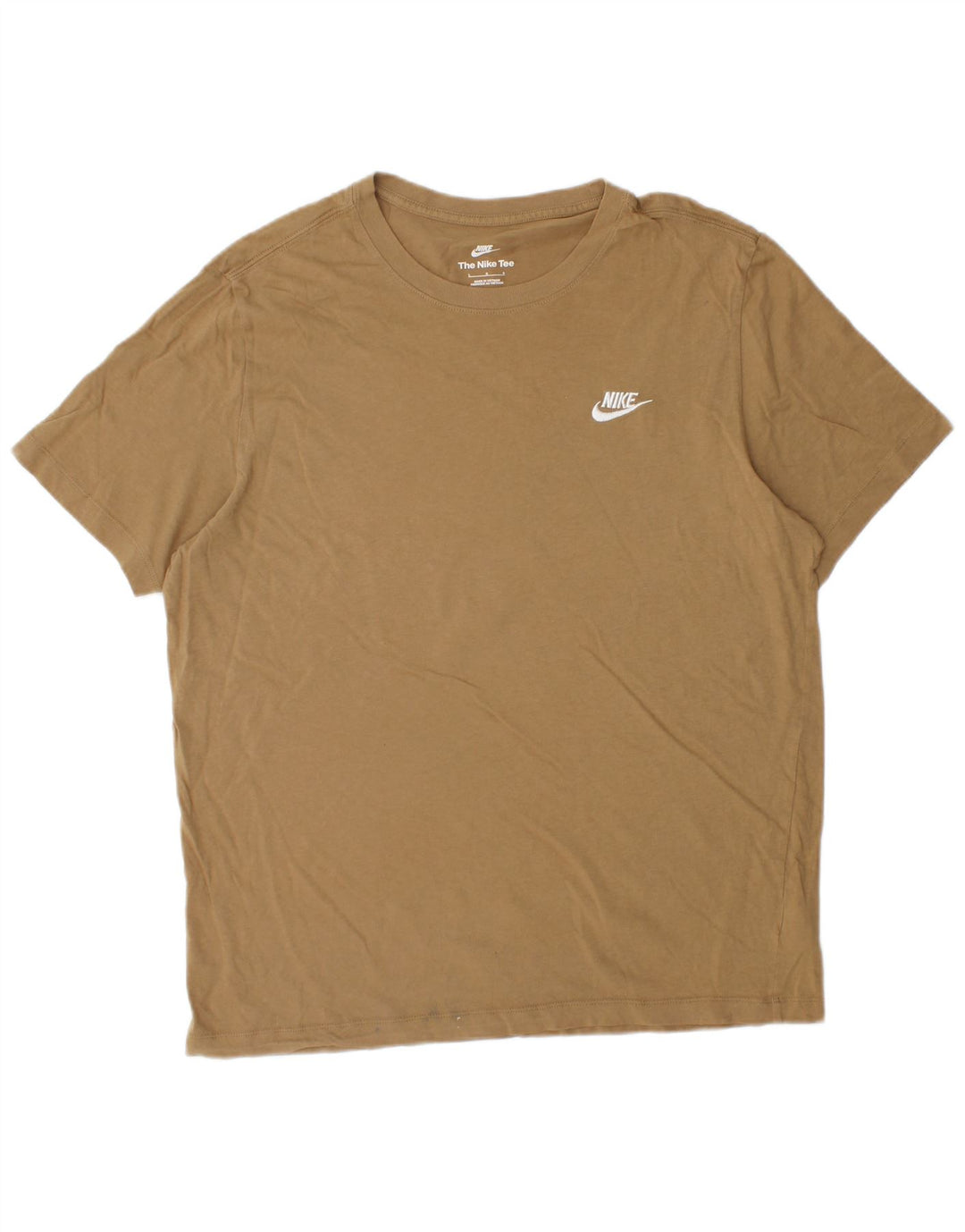 Nike - Camiseta para hombre, talla grande, color marrón, algodón