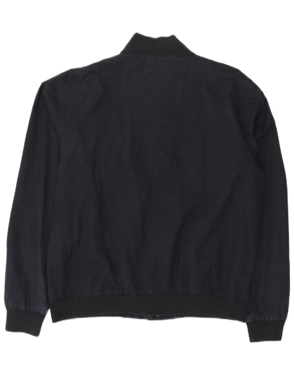 Slam Chaqueta Bomber para Hombre UK 46 3XL Algodón Azul Marino