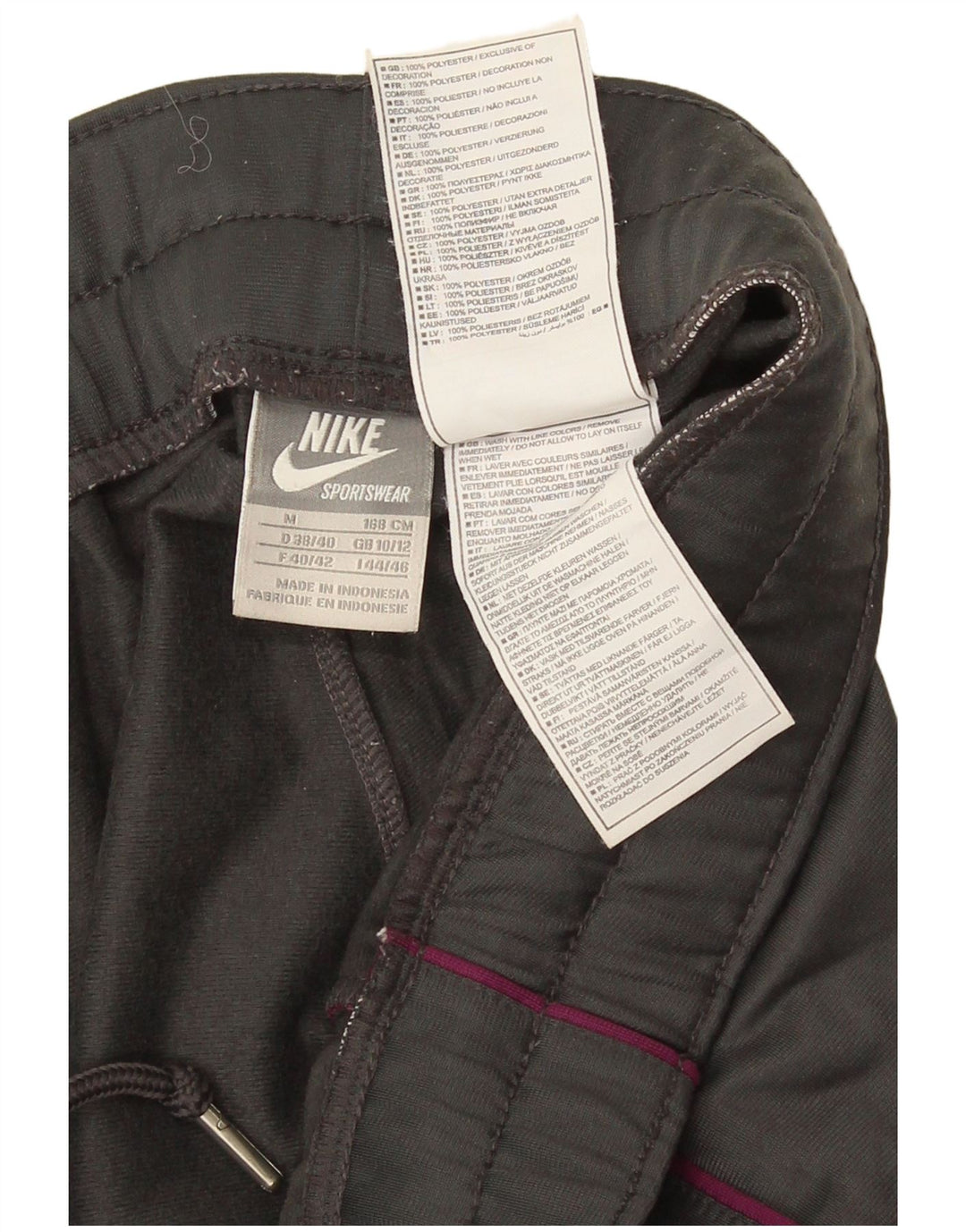 Pantalones de chándal Nike para mujer UK 10/12 Gris medio Poliéster