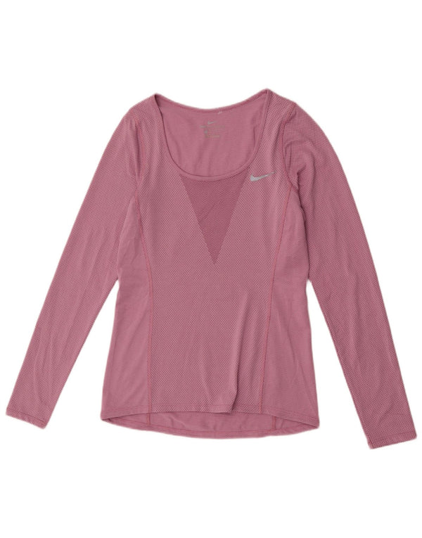 Nike Camiseta de manga larga para mujer UK 6 XS Rosa Poliéster