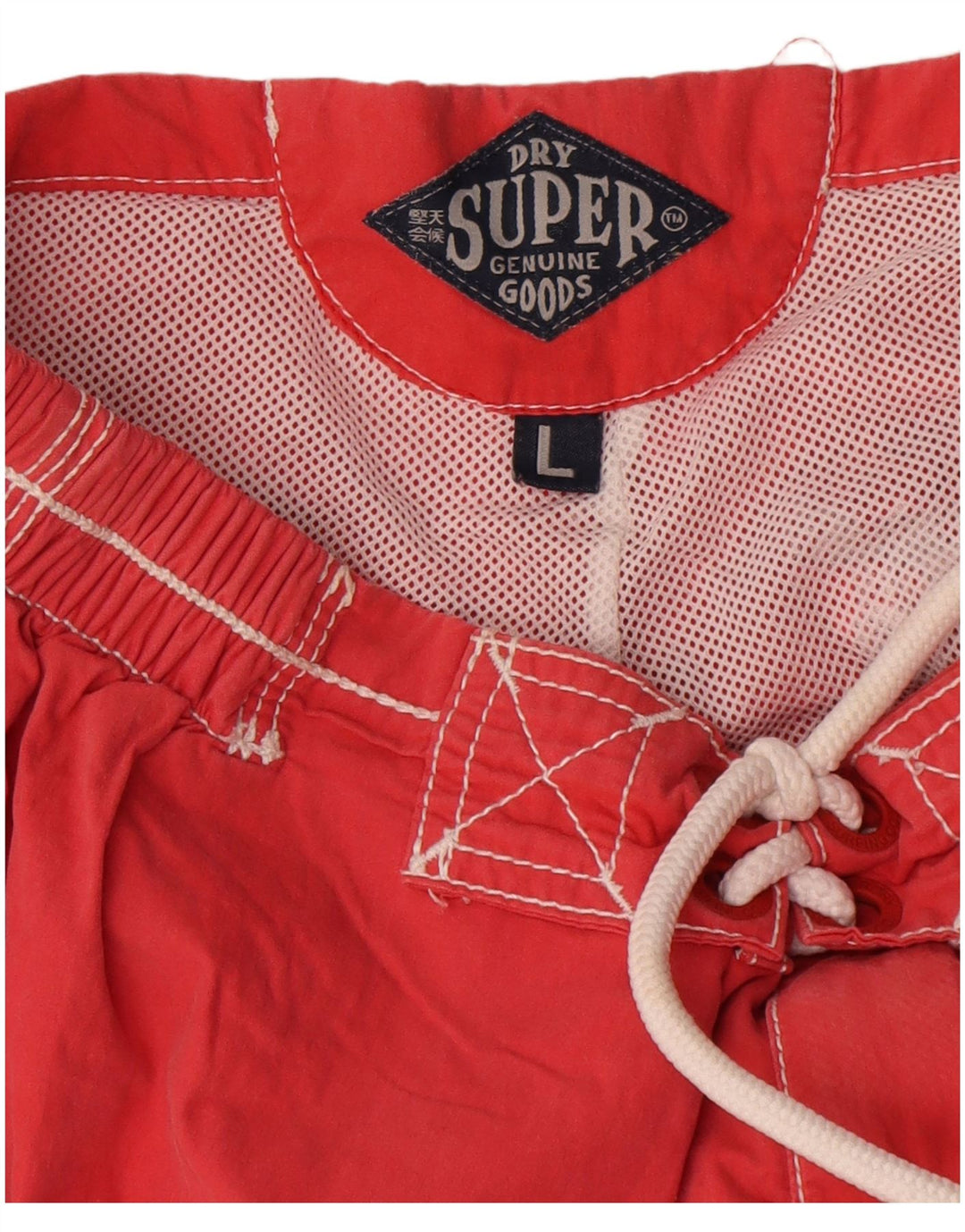 Superdry Shorts De Natación Gráficos Para Hombre Poliéster Rojo Grande
