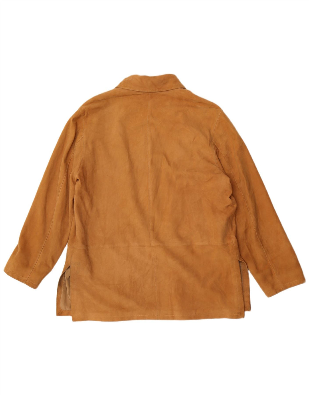 Chaqueta de ante vintage para mujer IT 42 cuero marrón medio
