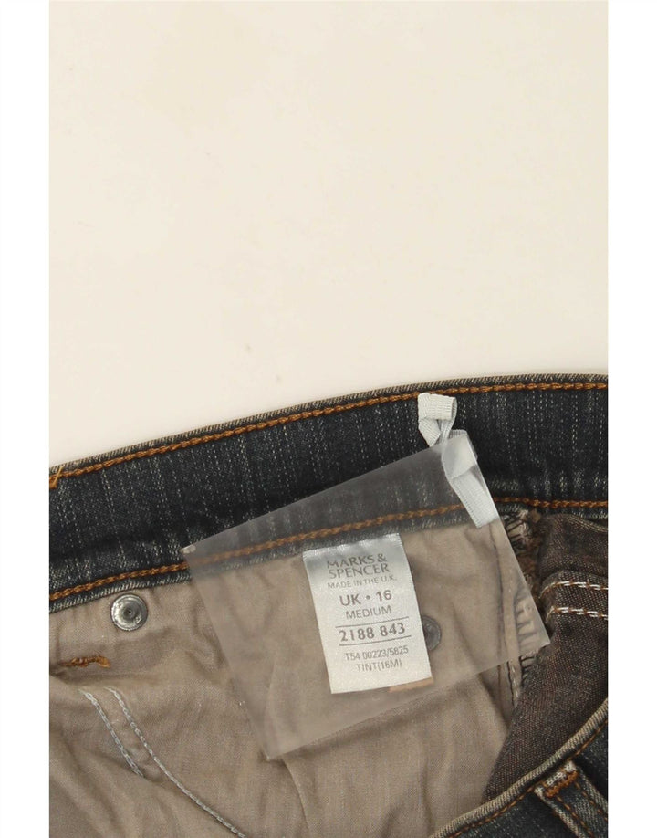 Marks & Spencer Vaqueros Bootcut para Mujer UK 40 Large W32 L31 Algodón Azul