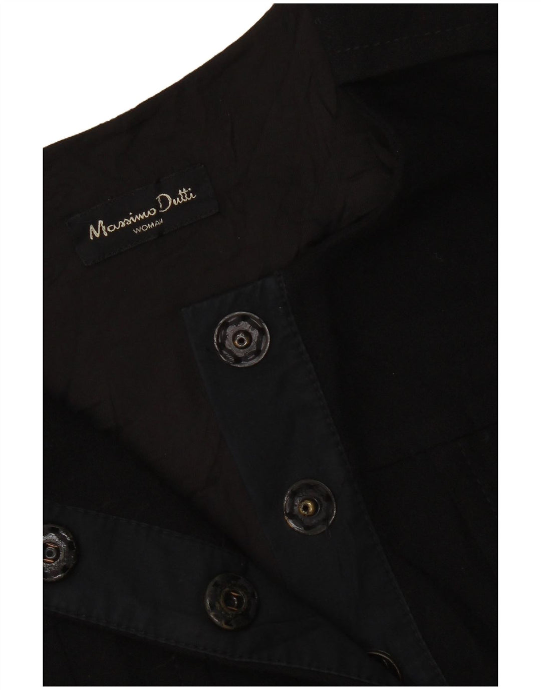 Massimo Dutti Vestido Acampanado Sin Mangas Mujer EU 38 Small Negro Lana