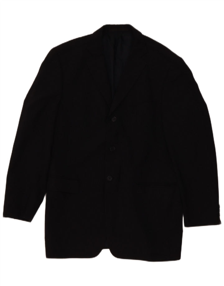 Marks & Spencer Chaqueta Blazer para Hombre UK 42 Grande Azul Marino Rayas Clásicas
