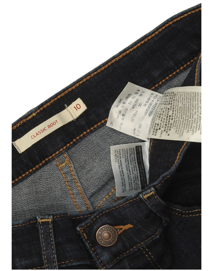 LEVI'S Jeans clásicos con corte de bota para mujer US 10 Large W30 L30 Azul marino Algodón