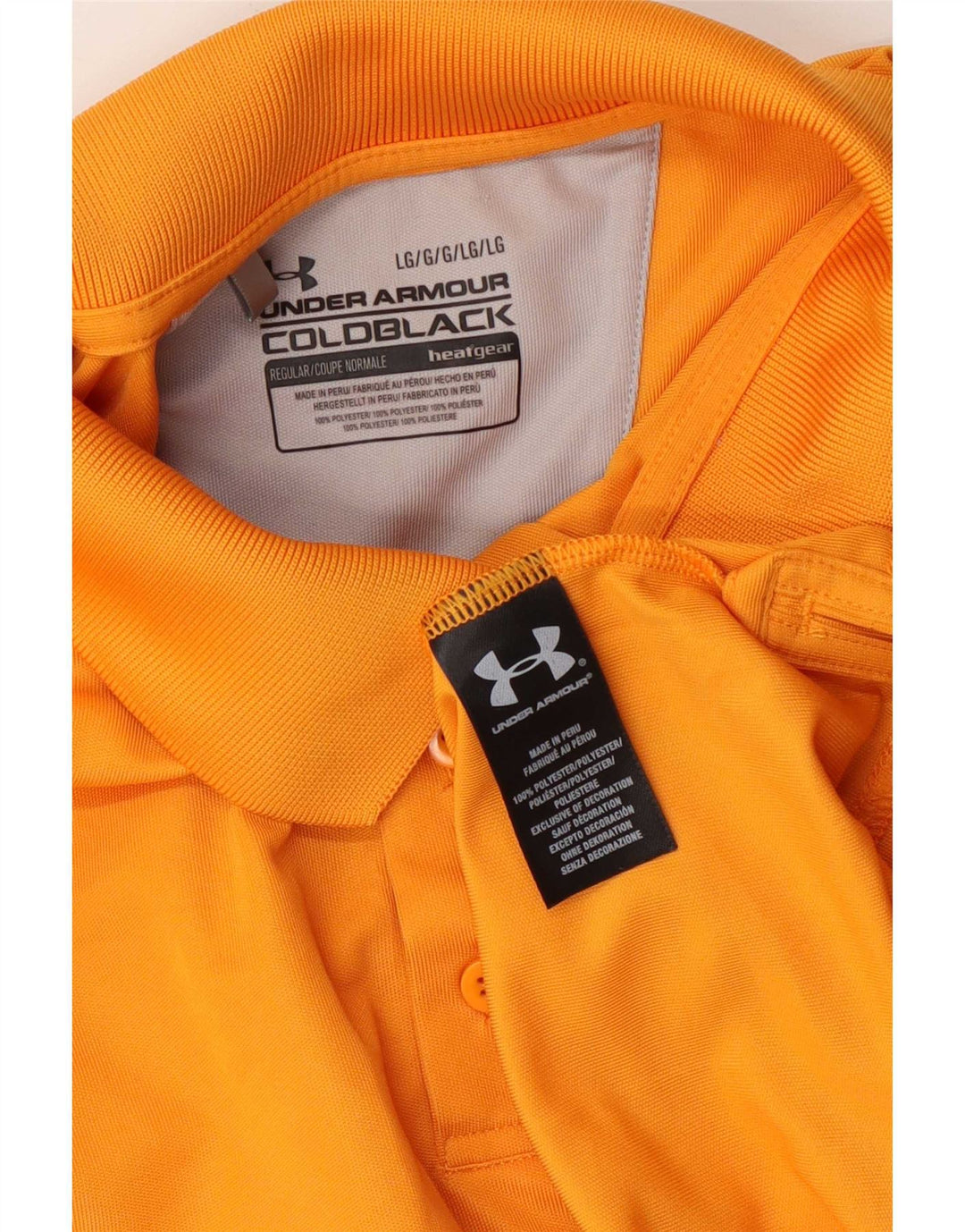 Polo Under Armour Hombre Grande Poliéster Naranja