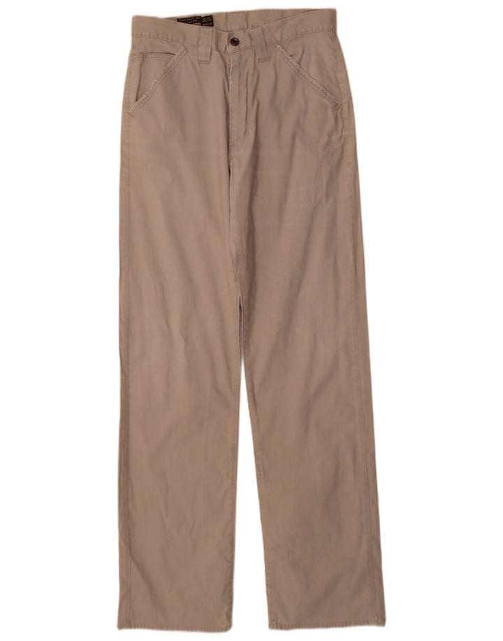 MARLBORO CLASSICS Pantalones casuales rectos para hombre W32 L34 Algodón beige