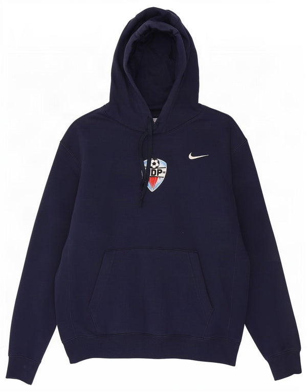Nike Hombre Sudadera con capucha Jumper Medium Azul Marino Algodón