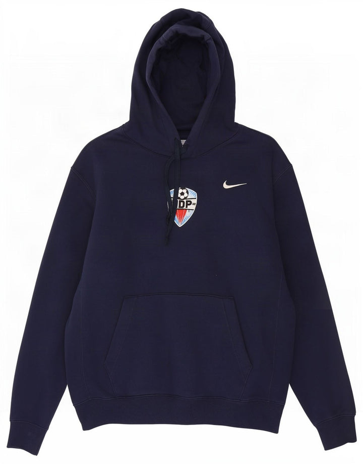Nike Hombre Sudadera con capucha Jumper Medium Azul Marino Algodón