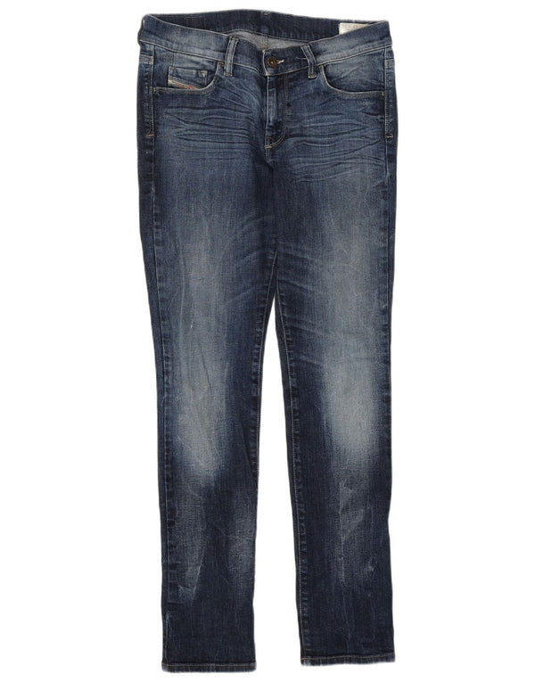 DIESEL Vaqueros rectos superslim HI-VY para mujer W32 L29 Azul