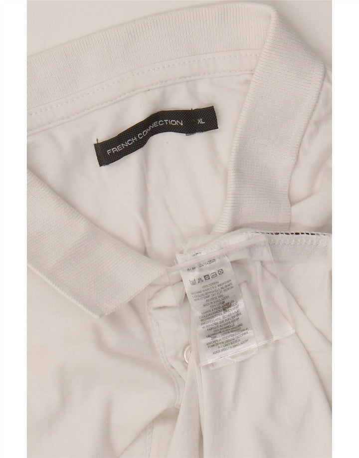 French Connection Polo Hombre XL Algodón Blanco