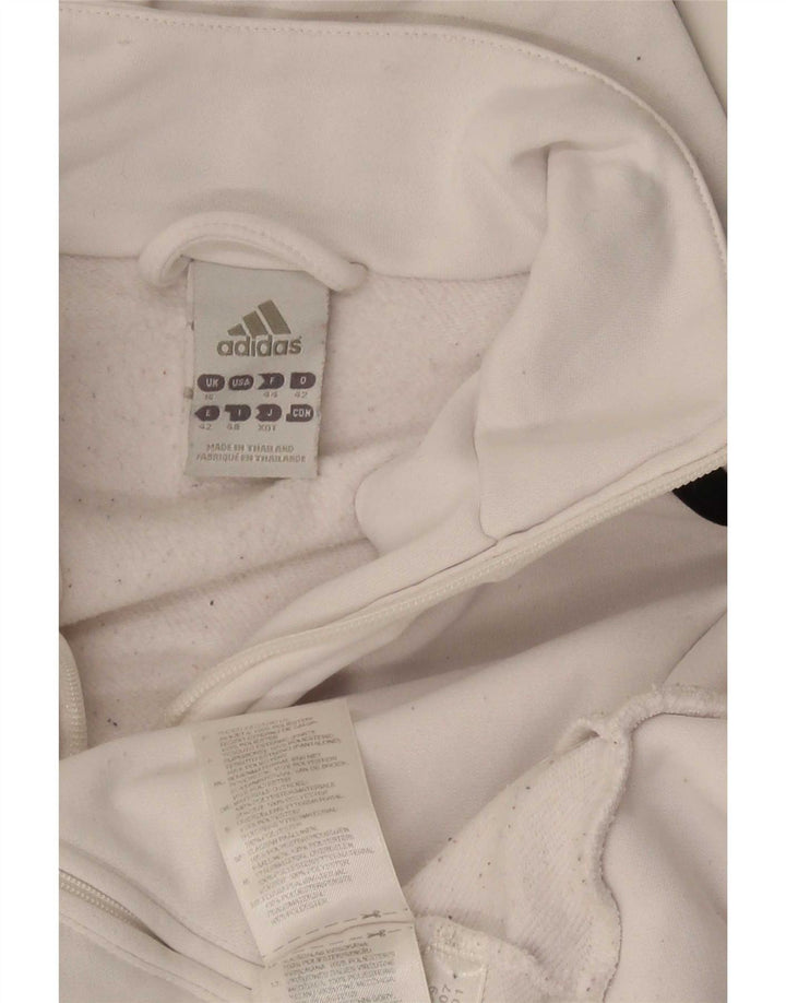 Adidas - Chaqueta de chándal para mujer, talla 40, poliéster blanco grande