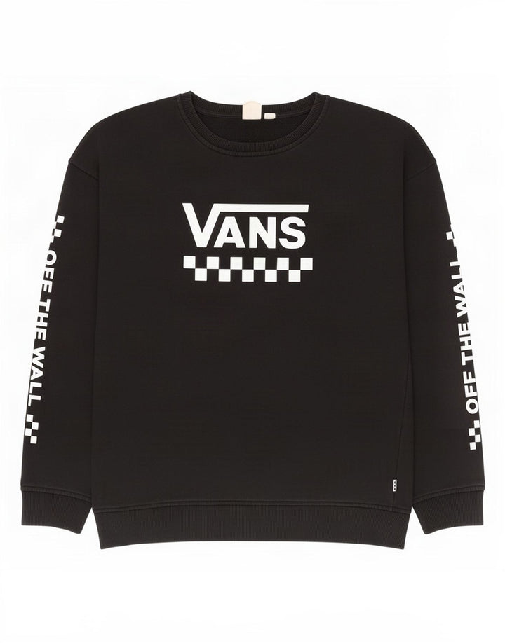 Vans Hombre Sudadera Gráfica Jumper Large Negro