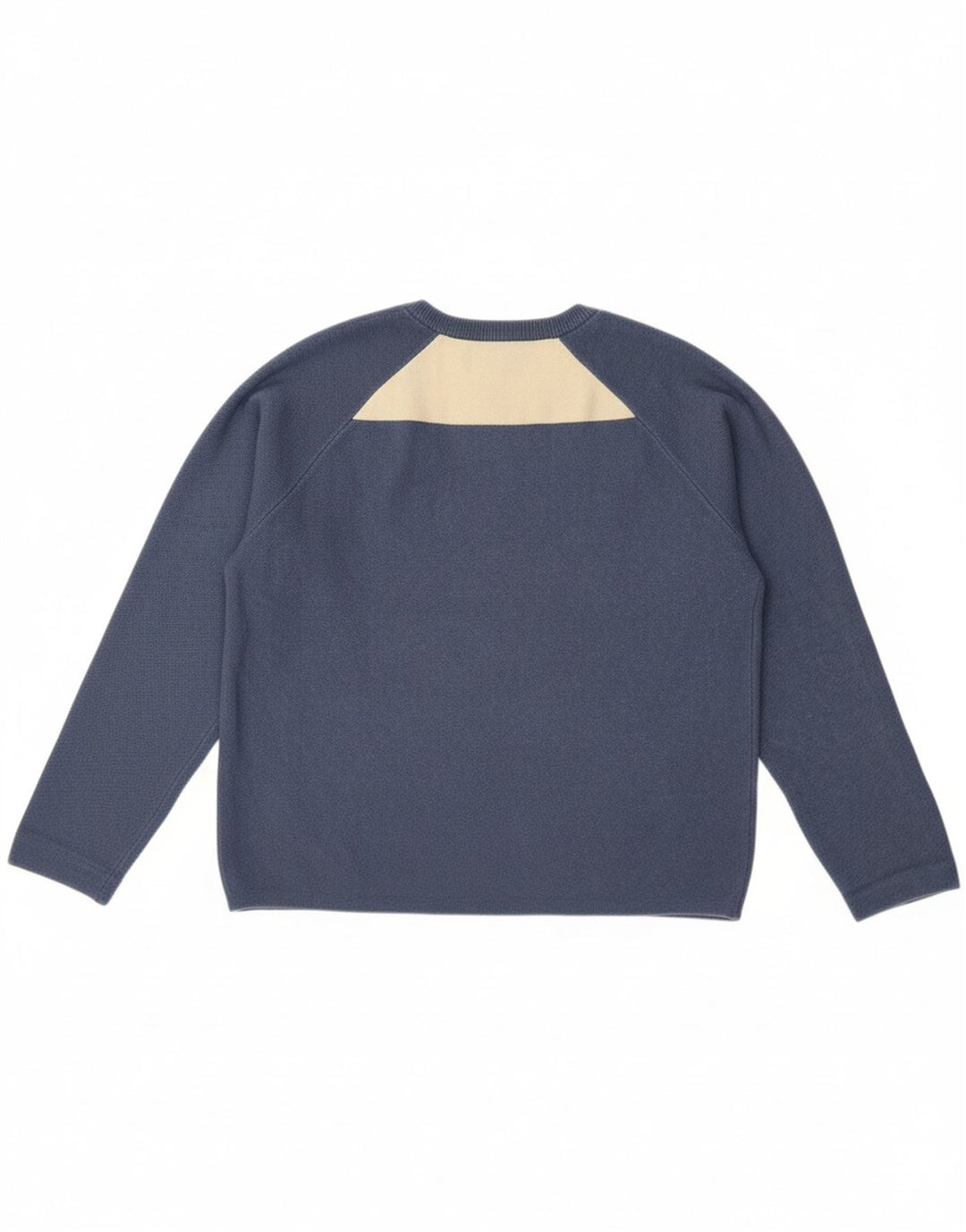 REPLAY Womens Crew Neck Jumper Sweater UK 14 Medium Blue Colourblock