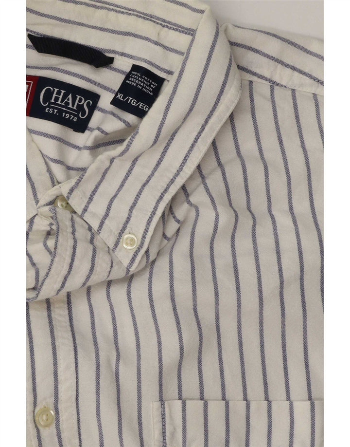 Chaps Camisa Hombre XL Algodón Rayas Blancas